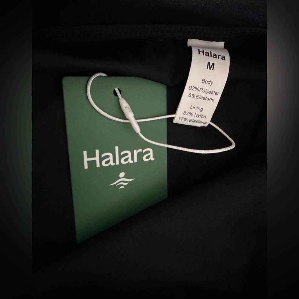 HALARA Black Mesh A-Line Maxi Skirt NWT Size Medium Built in Shorts - Picture 3 of 4